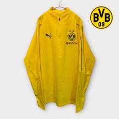 ドルトムント PUMA ハーフジップ長袖シャツ 16-17 サッカー イエローL ドルトムント PUMA ハーフジップ長袖シャツ 16-17 サッカー