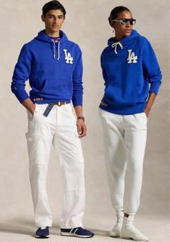 POLO RALPH LAURENドジャース フリース フーディ Sサイズ ロサンゼルス ドジャース！【Ralph Lauren】フリース パーカー