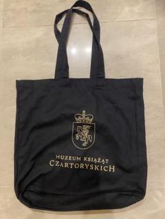 チャルトリスキ美術館　エコバッグ　トートバッグ　黒　ブラック　ポーランド