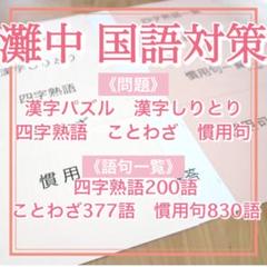 2025年最新】灘中 国語 語句の人気アイテム - メルカリ