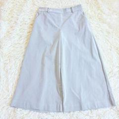 n798 美品✨セオリーリュクス ミモレ丈ガウチョパンツ S ストライプ 綺麗め