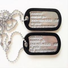 未使用　米軍放出品　ドックタグ　24枚セット　送料無料 militarydogtag_top.jpg