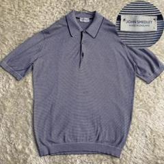ジョンスメドレー ボーダー ニットポロ Lサイズ ISIS ovy deci ジョンスメドレー ボーダー ニットポロ Lサイズ ISIS ovy deci
