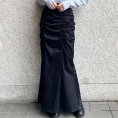 cocodeal ドレープギャザーマーメイドスカート