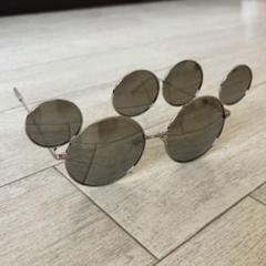 ディズニー　ミッキーサングラス　シルバー　ランド　シー　ミラー