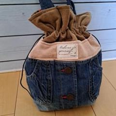 No.395 デニムリメイクバッグインディアンココペリ