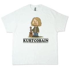 カートコバーン　NIRVANA PEANUTS パロディ　Tシャツ fbe92d9e84ad3a622c10be039342d4
