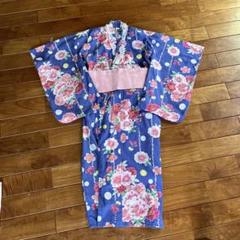 京都瑠璃雛菊　浴衣ドレスセット　水色　9-10 京都瑠璃雛菊 ≪七五三早割りセール≫ 七五三着物 着物ドレス