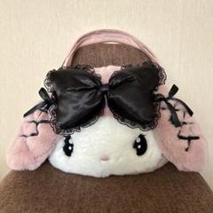 お顔厳選 フェイス形トートバッグ ぬいぐるみ 真夜中のメロクロ