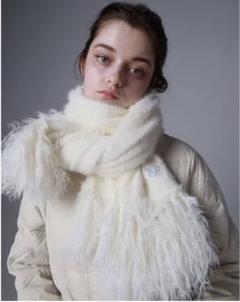 エピヌ】マフラー♡Éé mohair fringe muffler ivory - メルカリ