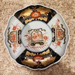 中皿 古伊万里 色絵付け 合箱 木箱 金彩 草花文様 古伊万里】 染錦金彩草花文四寸皿 5客 明治時代 16785 | すべて