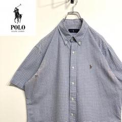超人気❗️ラルフローレン ワンポイントロゴシャツ XL 90s刺繍