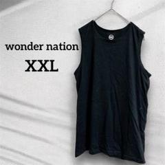 美品✨ wonder nation 【XXL】黒 タンクトップ ブラック 夏服