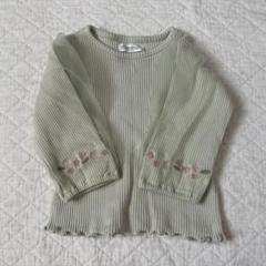 mamaraku グリーンリブカットソー 80cm
