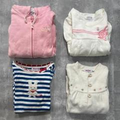 子ども服4点セット【100-110】トップス キャラクター アニマル ワッペン