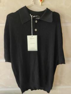 Our Legacy polo ニットコットンポロシャツ 半袖 46 OUR LEGACYのブラウン Navigator ニットポロシャツがセール中