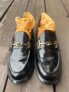 美品【TOD'S】イタリア製 ビットローファー ゴールド金具 37(23.5㎝) 美品【TOD'S】イタリア製 ビットローファー ゴールド金具 37