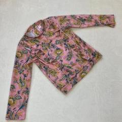〈 sim tree 〉ラッシュガード 長袖 プール 海水浴 ピンク 140 柄