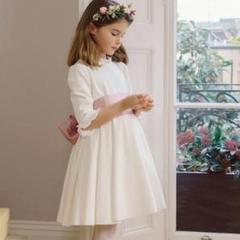 Amaia Kids アマイアキッズ セレモニードレス　ホワイト　ピンク　結婚式