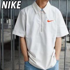 NIKE ¥ellow Bucks着用 ハーフジップ 半袖シャツ 刺繍ロゴ L NIKE ¥ellow Bucks着用 ハーフジップ 半袖シャツ 刺繍ロゴ L