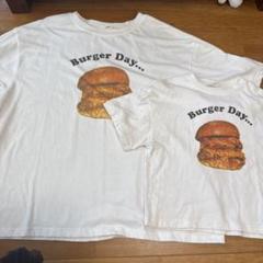 マイリトルワンダー　ハンバーガーTシャツ　親子オソロ　L120