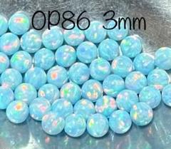 人工オパール 3mm 穴なし5個 OP86