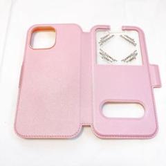 iPhone 13 Pro 保護ケース 手帳型 カバー ピンク