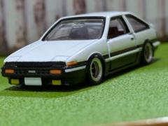 ★トミカプレミアム　トヨタ　スプリンタートレノ改深リム、ローダウン