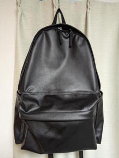 ⭐極美品⭐無印良品　ブラック バックパック　レザー　フェイクレザー 無印良品】超カッコ良い「レザーリュック」を発見！これ知らない