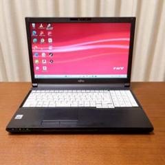 富士通ノートPC/第10世代/SSD256GB/16GB/Win11/カメラ