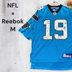 【入手困難】NFL×Reebok カロライナパンサーズ ゲームシャツ M ブルー
