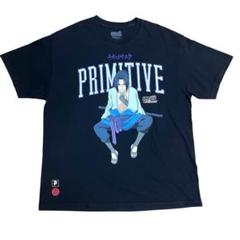 アニメTシャツ　PRIMITIVE NARUTO ナルト　サスケ　XL ネイビー