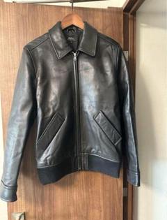 【A.P.C】ライダースジャケット/本革/ヴィンテージ加工/フランス製/S/茶 楽天市場】本革ジャケット 本革 牛革 革ジャケット 本革