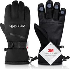 HIKENTURE スキーグローブ 防水 タッチスクリーン対応 防寒グローブ