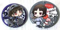 ペルソナ5 P5R ばんちょうこう　コラボカフェ　缶バッジ　新島真　クイーン