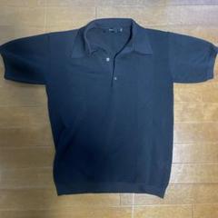 STUSSY ニットポロ　ネイビー　M ストライプ Stussy ネイビー ストライプ ニット ポロシャツ M - メルカリ