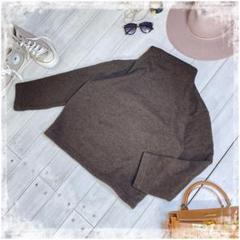『UNIQLO』レディース　カットソー　プルオーバー　ブラウン　茶　Mサイズ