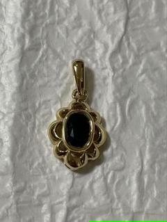 K18 ジュエリーマキ　サファイヤネックレストップ ジュエリーマキ ネックレス サファイア 0.28ct ダイヤモンド