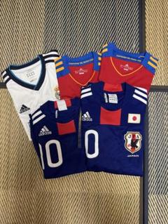 2010 W杯　スペイン代表　ホームユニ　adidas 赤　青170 スペイン代表 2010 ホーム 半袖 ユニフォーム ADIDAS ワールド