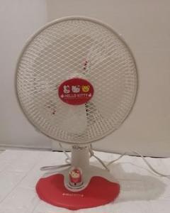 レトロ　ハローキティ　ブラック バラ扇風機 希少 新品 未使用品 ハローキティ レトロ扇風機 ブラウン