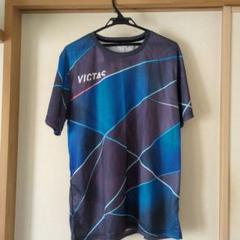 VICTAS 卓球用 Tシャツ 青紫　男女兼用　L