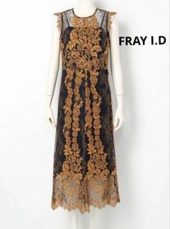 極美品✨フレイアイディー FRAY I.D バイカラー 総レース　ワンピース