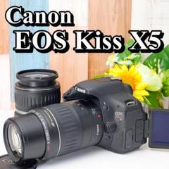 ✨バッテリー3個セット✨CANON KISS X5✨ダブルレンズ✨入門モデル ✨バッテリー3個セット✨CANON KISS X5✨ダブルレンズ✨入門