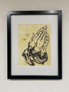 Praying Handsポスター　tatoo studio yamada tattoo studio yamada PRAYING HANDS TEE（Midnight - 🙏 Added