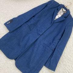 ［未使用］DENHAM チェスターコートブルー S CROMBIE カジュアル 未使用］DENHAM チェスターコートブルー S CROMBIE カジュアル