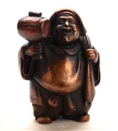 高村泰正　証書　布袋　七福神 　銅製 彫刻 仏像 置物 風水 開運 金運 骨董 2025年最新】Yahoo!オークション -七福神 置物 銅製の中古品