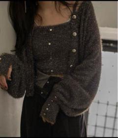 mideal／グリッターニットアンサンブル mideal（マイディール）の「glitter knit ensemble / グリッター