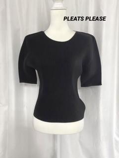 PLEATS PLEASE 美品　ブラック　黒　半袖カットソー　3サイズ 2025年最新】PLEATS PLEASE カラー：ブラック系 半袖(Tシャツ)の