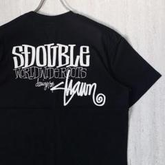 海外限定 S/Double エスダブル Tシャツ L ブラック 海外限定 S/Double エスダブル Tシャツ L ブラック
