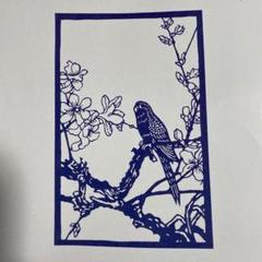 中国の鳥の切り絵